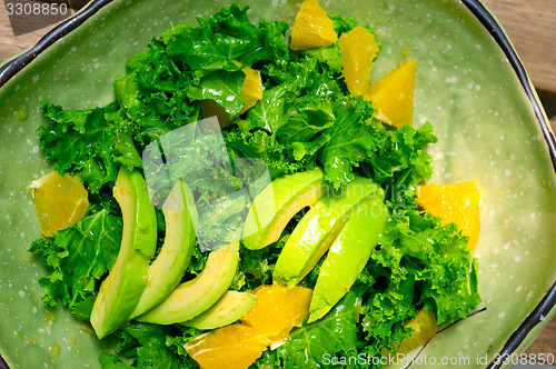 Image of fresh avocado salad 