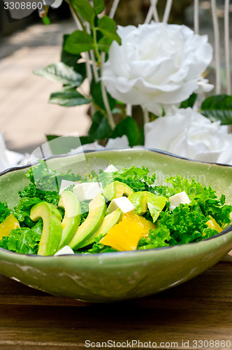 Image of fresh avocado salad 