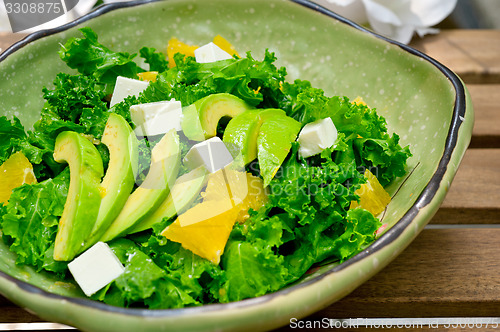 Image of fresh avocado salad 