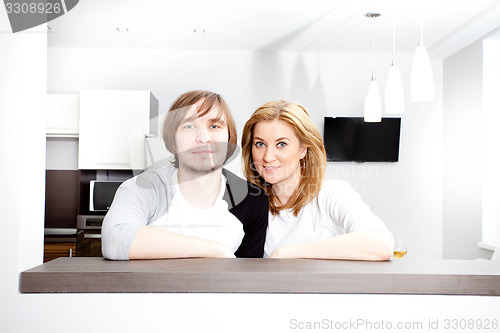 Image of Happy Couple  In New Home
