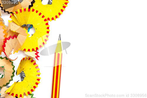 Image of pencil and shavings