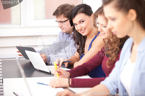 Image of students studying at school