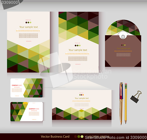 Image of Corporate Identity.Envelope, cards, business cards