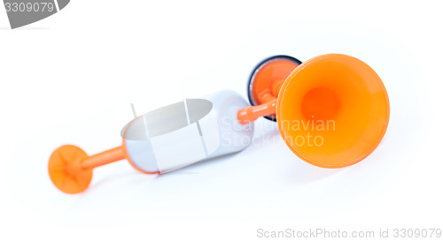 Image of Manual air horn isolated
