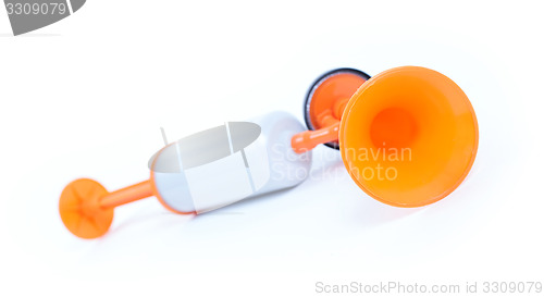 Image of Manual air horn isolated