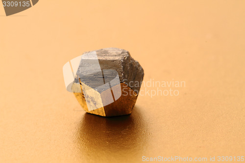 Image of pyrite cubes isolated