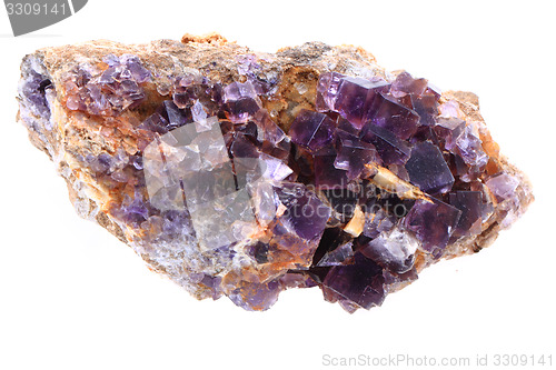 Image of violet fluorite cubes