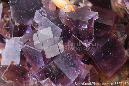 Image of violet fluorite cubes