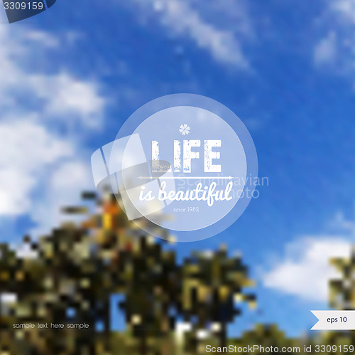 Image of Vector summer background