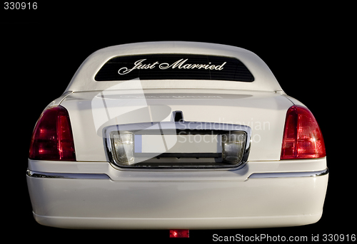 Image of White limo