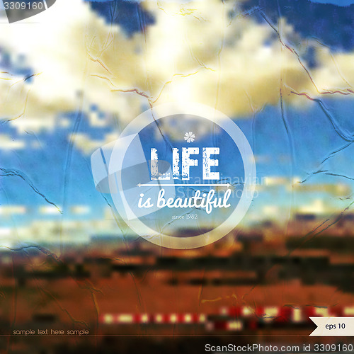 Image of Vector summer background