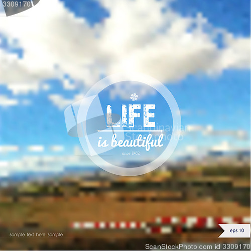 Image of Vector summer background