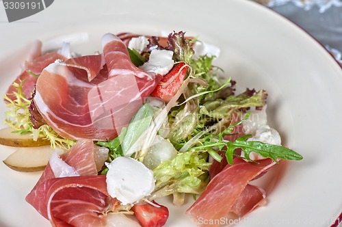 Image of cheese and bacon salad