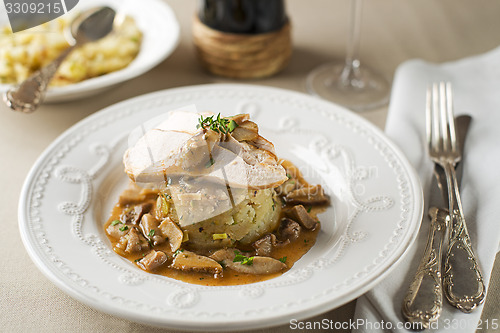 Image of Chicken with mushroom