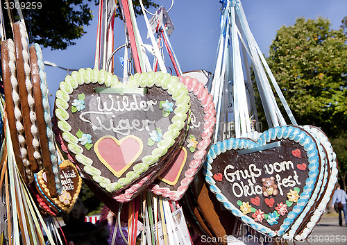 Image of Oktoberfest gingerbread heart