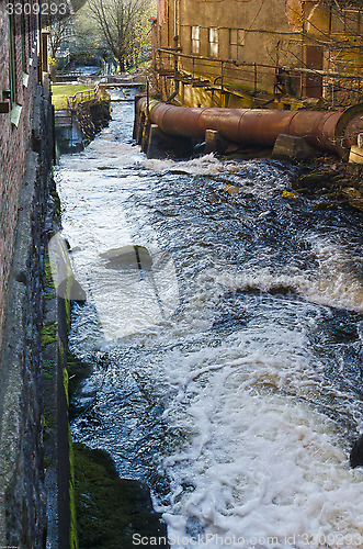 Image of rushing water in Kvarnbyn