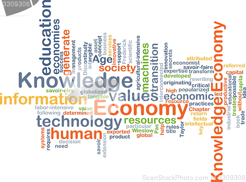 Image of Economy knowledge background concept