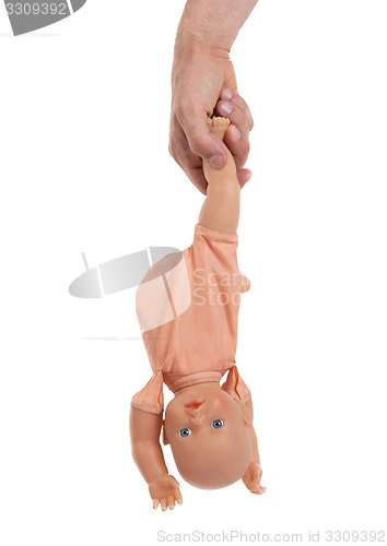 Image of Adult with baby toy (no trademark)