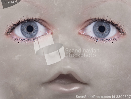 Image of Scary doll face 