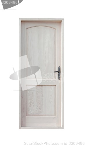 Image of Wooden door isolated