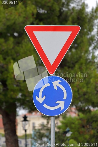 Image of Roundabout sign