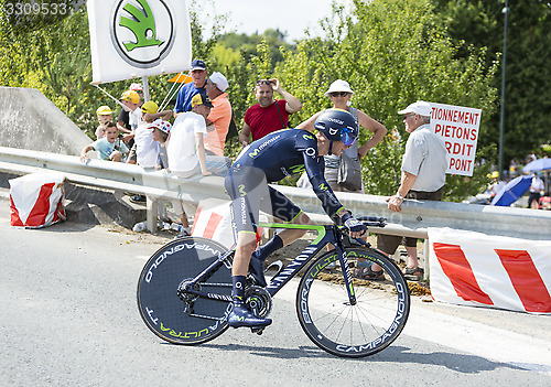 Image of The Cyclist John Gadret- Tour de France 2014