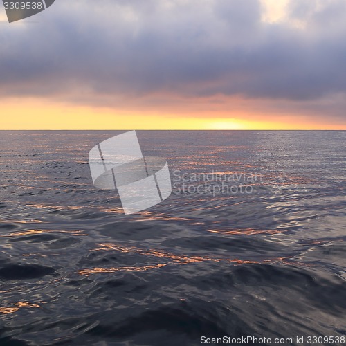 Image of Sunrise on the ocean