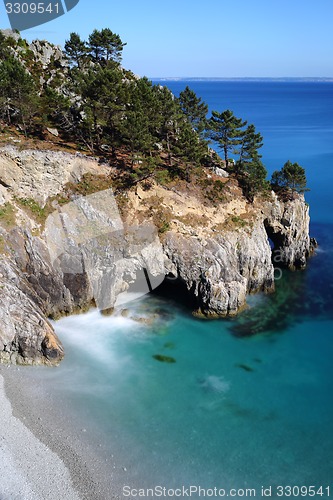 Image of Ile Vierge and the beach, Crozon Peninsula