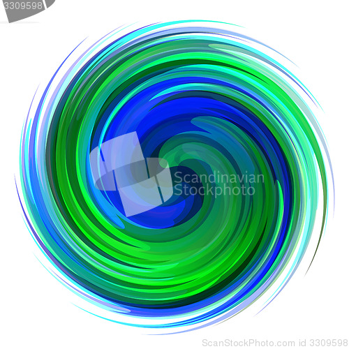 Image of Colorful abstract icon. Dynamic flow illustration. Swirl backgro