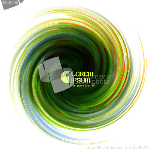 Image of Colorful abstract icon. Dynamic flow illustration. Swirl backgro