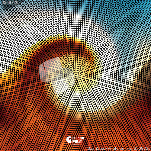 Image of Abstract mosaic background. Vector illustration. 