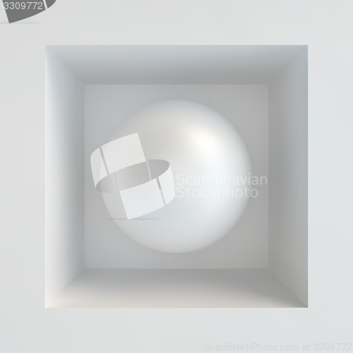 Image of Sphere. 3D vector illustration. 