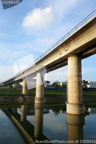 Image of Track of Singapore mass rapid train 