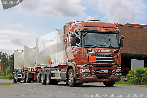 Image of Scania R520 Euro 6 Tank Truck on the Road