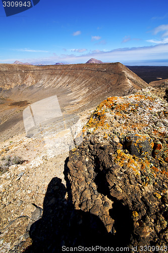 Image of timanfaya  in los volcanic r 