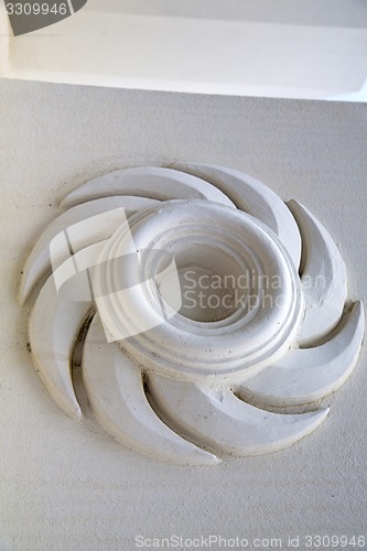 Image of thailand  bangkok   palaces  temple   abstract    in spiral  ang