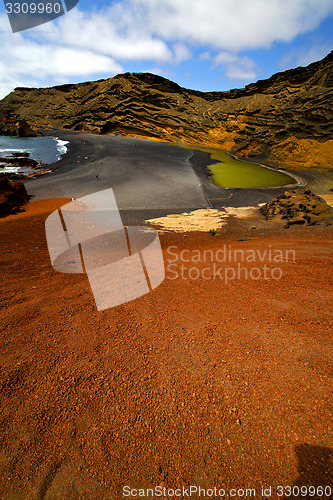 Image of ocean sky  water  in el golfo lanzarote 