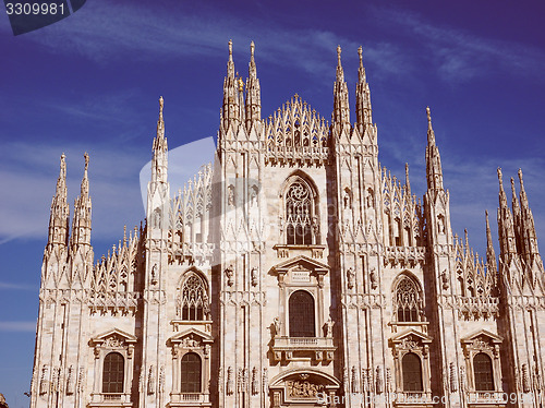 Image of Retro look Milan Cathedral