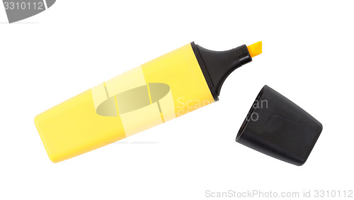 Image of Yellow highlighter isolated