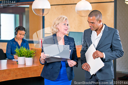 Image of Corporate reception lobby