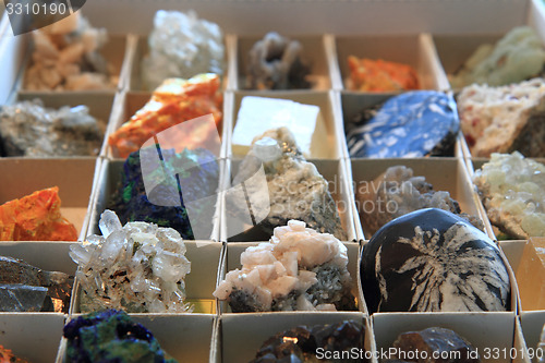 Image of color minerals background