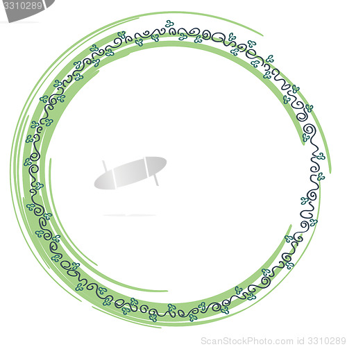 Image of delicate floral frame