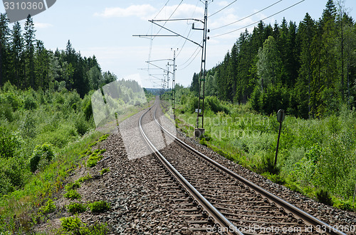 Image of Vanishing railway tracks