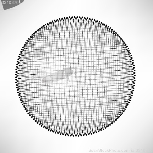 Image of Circle Isolated on White Background