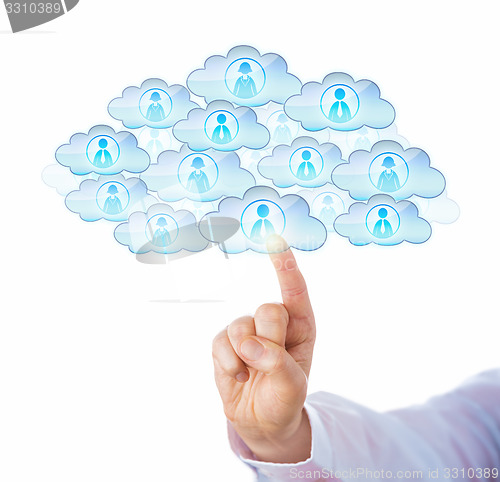 Image of Index Finger Sourcing Workforce In The Cloud