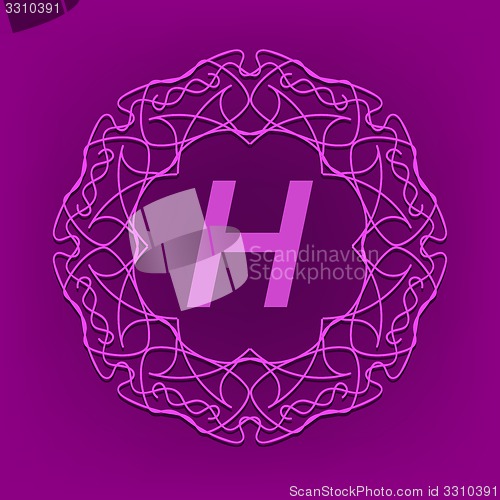 Image of Monogram  H Design 