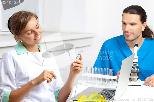 Image of two researchers