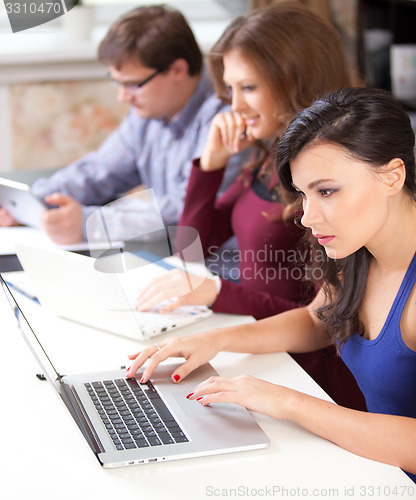 Image of students studying at school