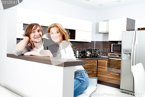 Image of Happy Couple  In New Home