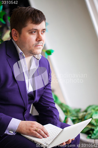 Image of Businessman looking forward